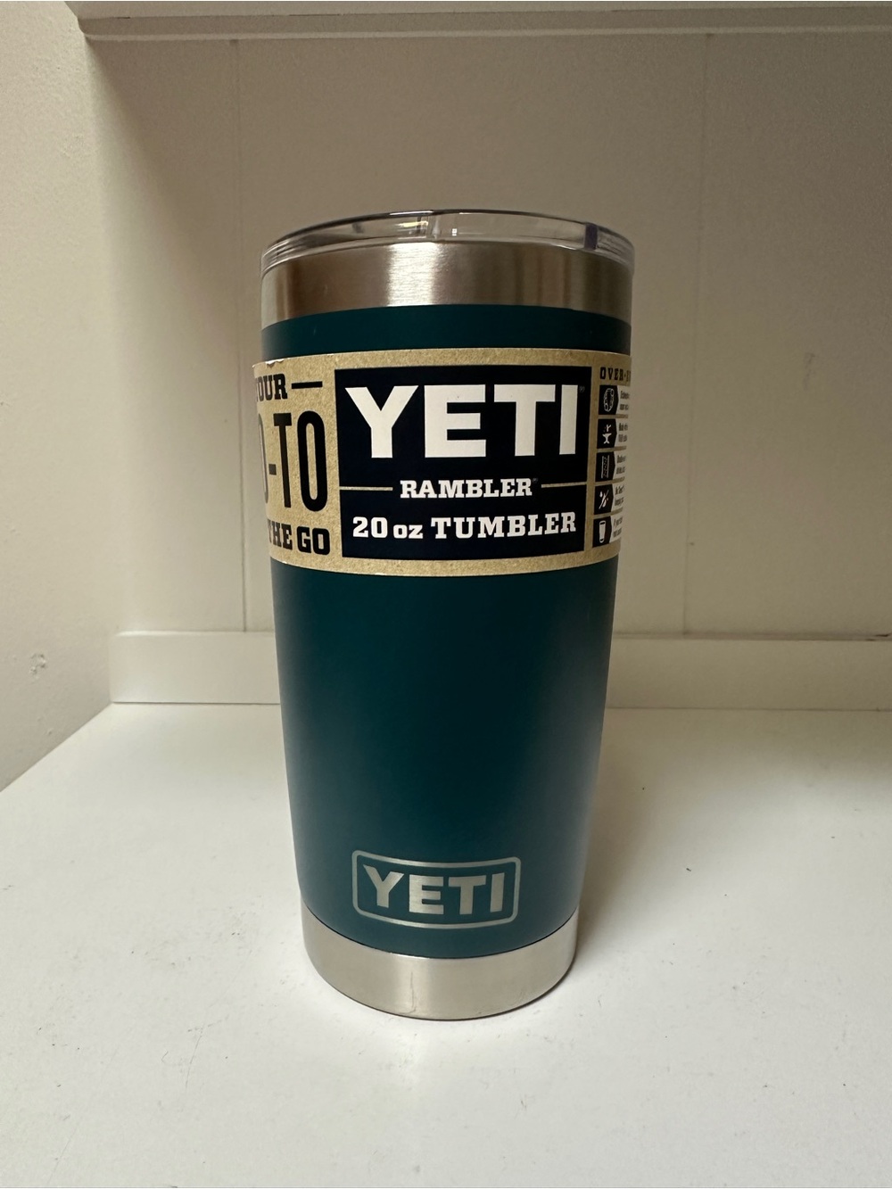 YETI 20 oz Rambler (Agave Teal). NWT.